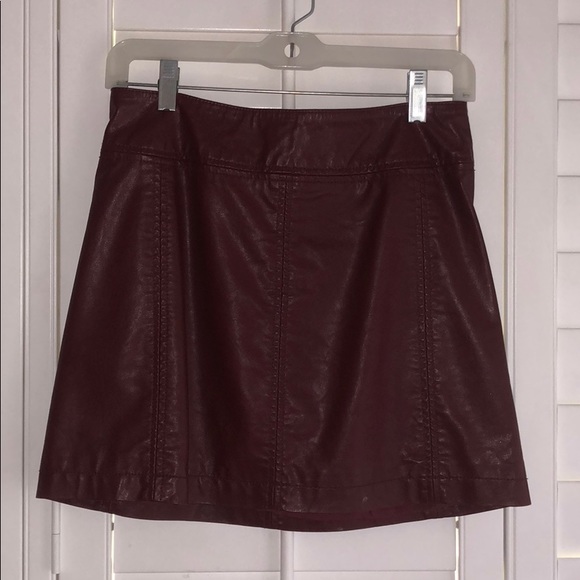 Free people leather skirt - Picture 1 of 4